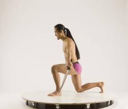 ELMER DIFFERENT KNEELING POSES WITH KATANA